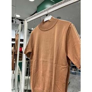 BEYS DESIGN KISA KOLLU TRİKO İÇLİK - VİZON