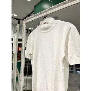 BEYS DESIGN KISA KOLLU TRİKO İÇLİK - BEYAZ