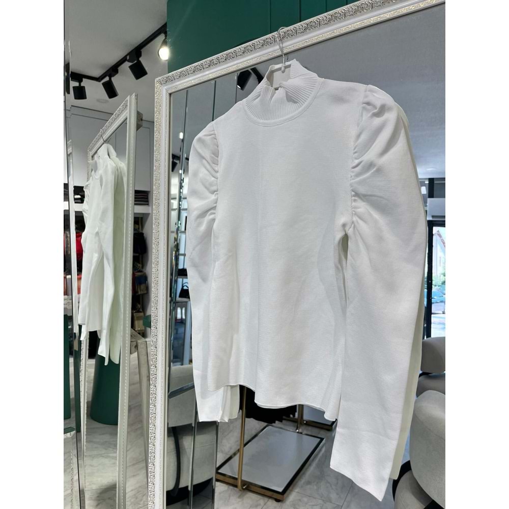 JOY IN JOY PRENSES KOL TRİKO BODY - BEYAZ - STANDART