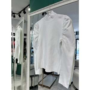 JOY IN JOY PRENSES KOL TRİKO BODY - BEYAZ - STANDART