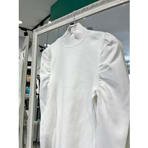 JOY IN JOY PRENSES KOL TRİKO BODY - BEYAZ - STANDART
