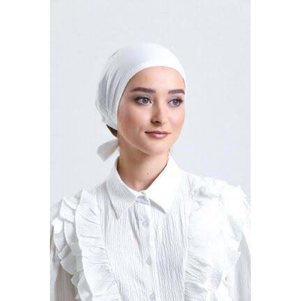 QUEENLY PENYE BONE - BEYAZ