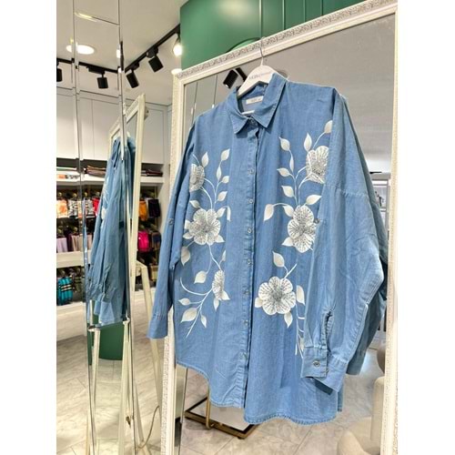 ADN KOT GÖMLEK 4812 - AÇIK MAVİ - STANDART