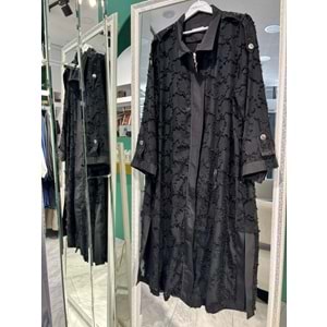 ADN TÜLLÜ KAP - SİYAH - 4