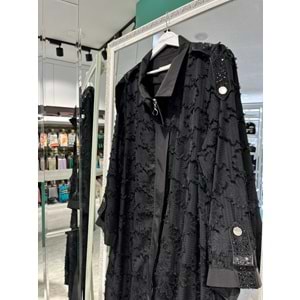 ADN TÜLLÜ KAP - SİYAH - 4