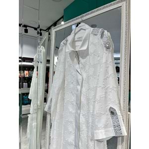 ADN TÜLLÜ KAP - BEYAZ - 2