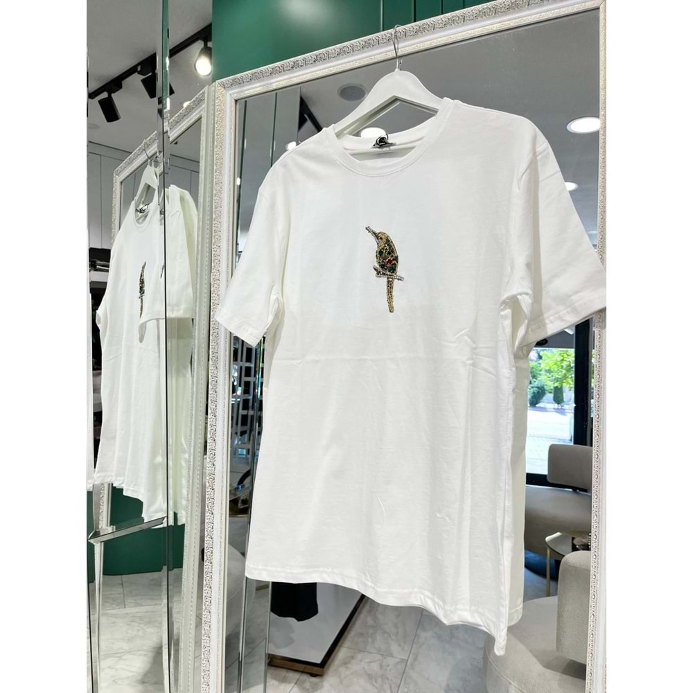 MRM KUŞLU TİŞÖRT - BEYAZ - S