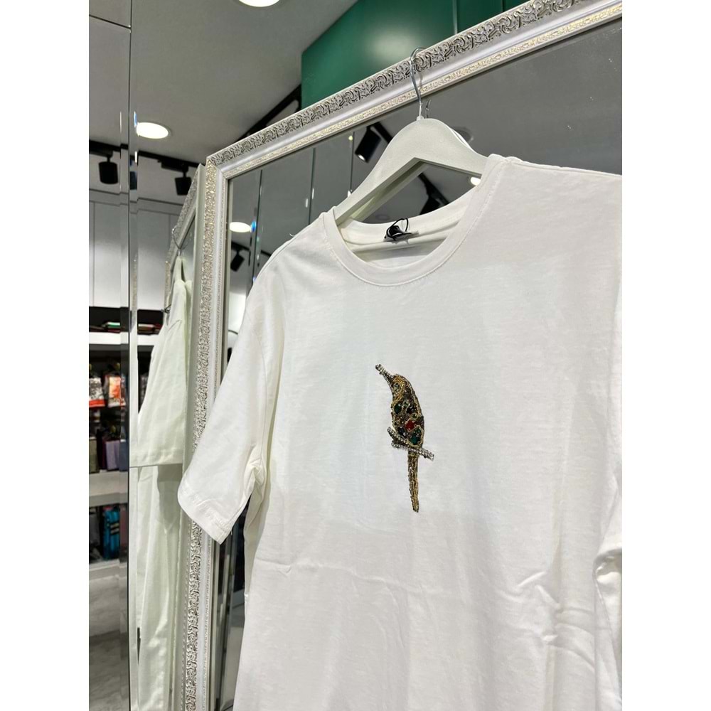 MRM KUŞLU TİŞÖRT - BEYAZ - S