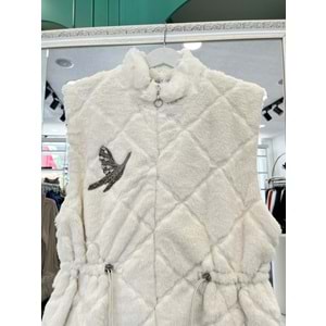 SZN ANGORA YELEK - BEYAZ - 2