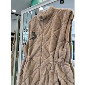 SZN ANGORA YELEK - CAMEL - 2