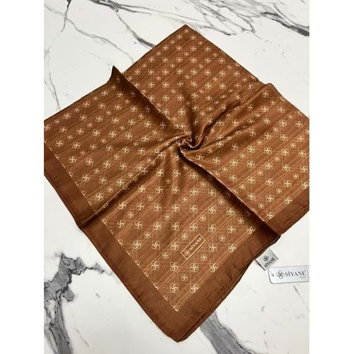 SİYANE MONOGRAM PAMUK EŞARP - 10