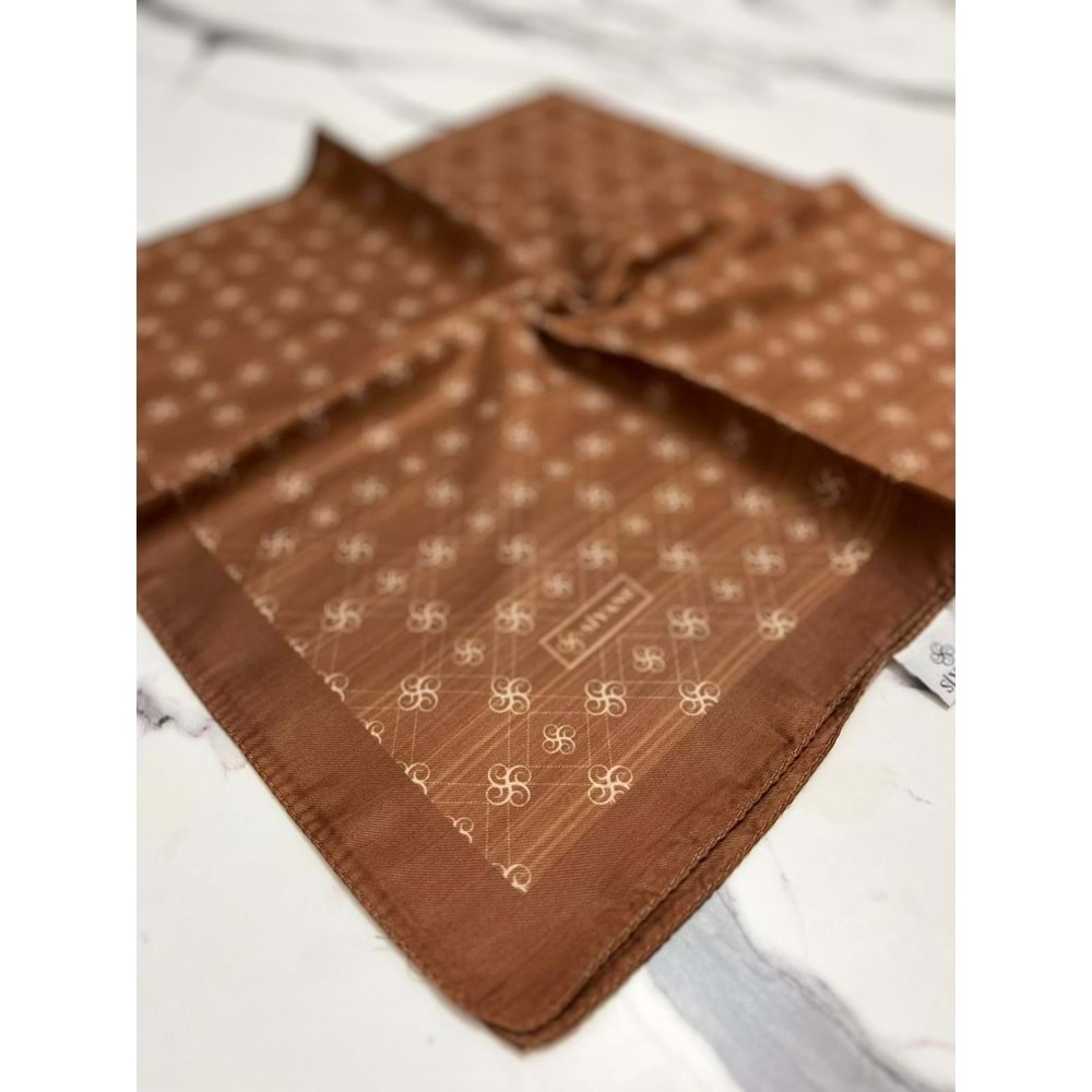 SİYANE MONOGRAM PAMUK EŞARP - 10