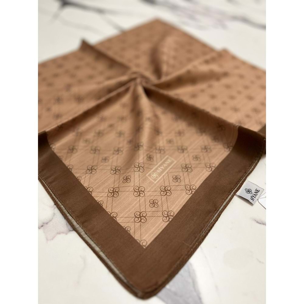 SİYANE MONOGRAM PAMUK EŞARP - 14