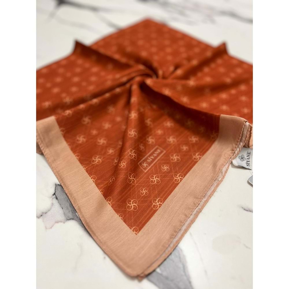 SİYANE MONOGRAM PAMUK EŞARP - 19