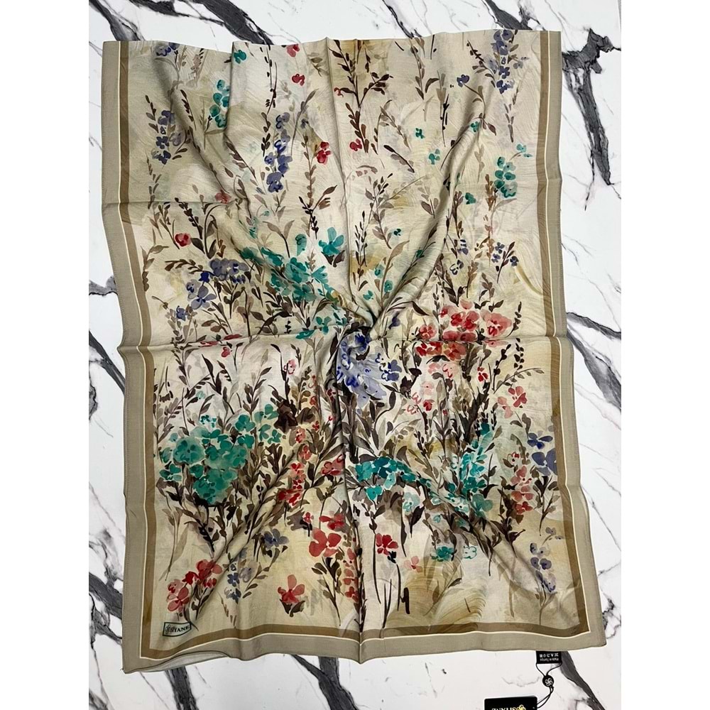 SİYANE CUPRA VİSKON ŞAL DESEN 2 - 2