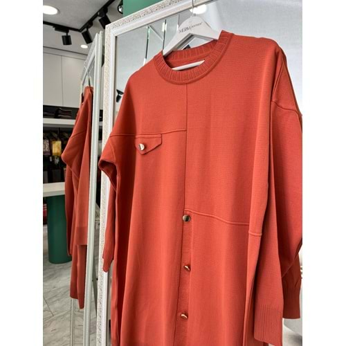 ADN MERSERİZE TUNİK DÜĞME DETAYLI