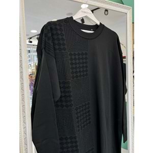 ADN MERSERİZE TUNİK SİMLİ - SİYAH - 1