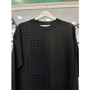 ADN MERSERİZE TUNİK SİMLİ - SİYAH - 1