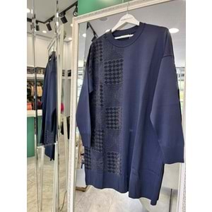 ADN MERSERİZE TUNİK SİMLİ - LACİVERT - 2