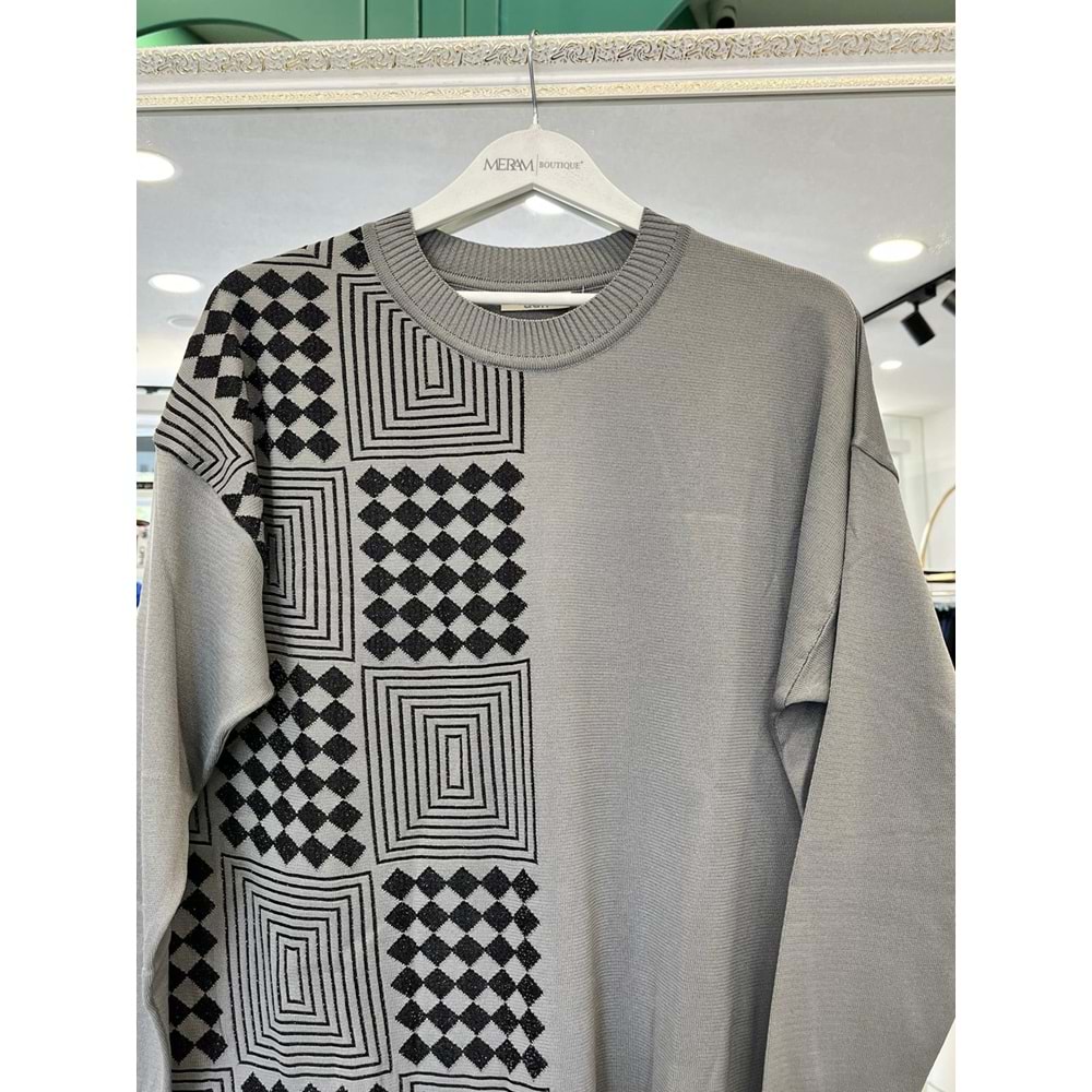 ADN MERSERİZE TUNİK SİMLİ - GRİ - 2