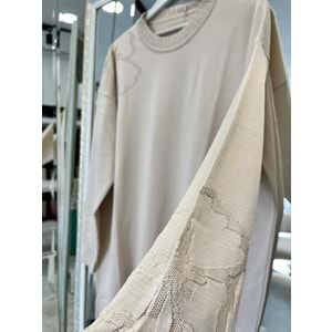 ADN MERSERİZE ÇİÇEKLİ TUNİK - TAŞ - 2