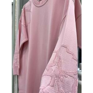 ADN MERSERİZE ÇİÇEKLİ TUNİK - PEMBE - 2