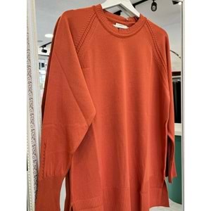 ADN MERSERİZE TUNİK SAÇ ÖRGÜLÜ - ORANJ - 2