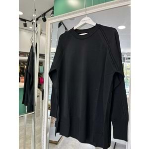 ADN MERSERİZE TUNİK SAÇ ÖRGÜLÜ - SİYAH - 1