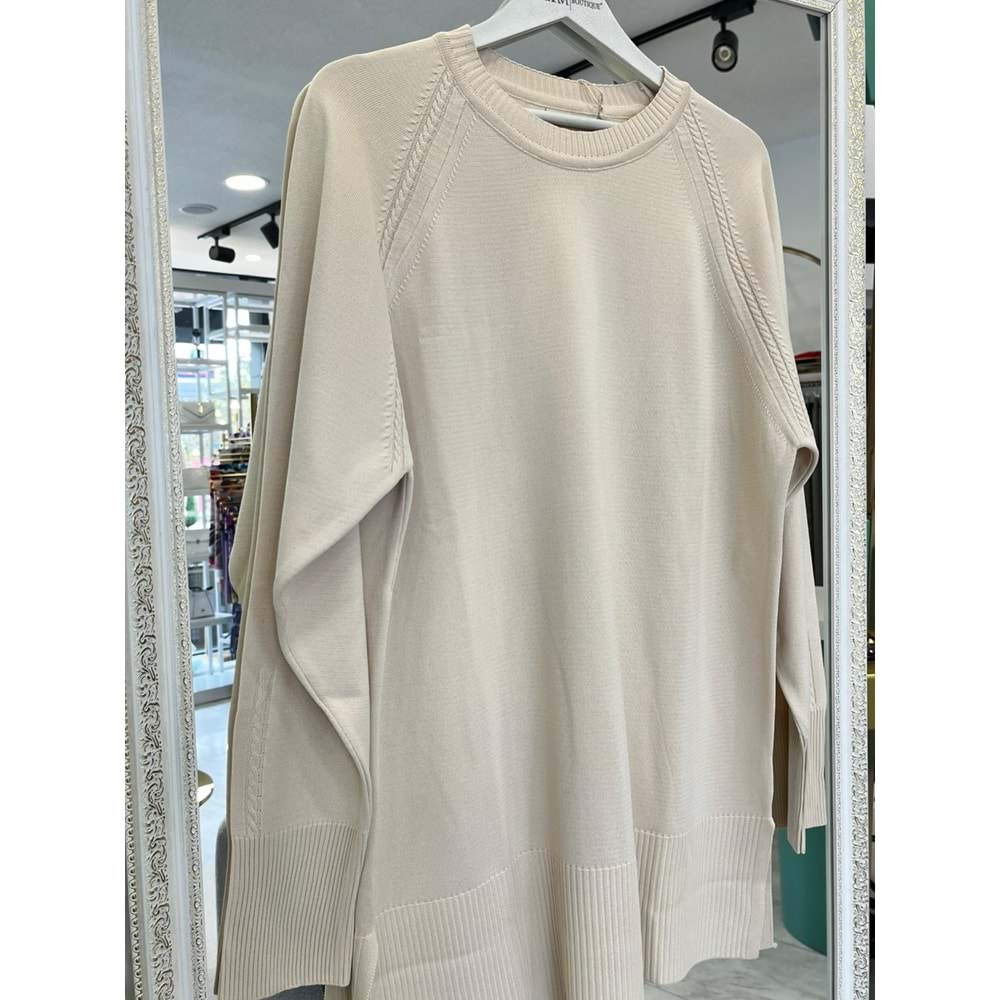 ADN MERSERİZE TUNİK SAÇ ÖRGÜLÜ - TAŞ - 2