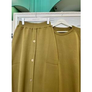 ADN MERSERİZE ETEKLİ TAKIM - YAĞ YEŞİLİ - 1