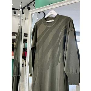 ADN MERSERİZE VEREV ELBİSE - HAKİ - 2