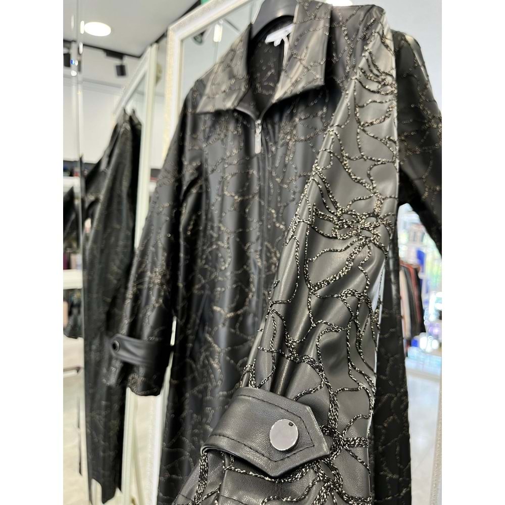 HALE PİVOİNE DERİ KAP - SİYAH - 1