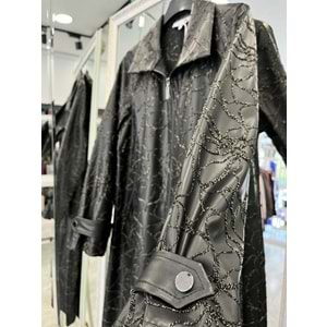 HALE PİVOİNE DERİ KAP - SİYAH - 1