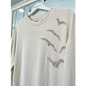 VATKATEX TAŞLI TUNİK - TAŞ - 48