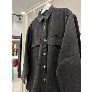 ADN BONCUKLU KOT GÖMLEK - SİYAH - 2