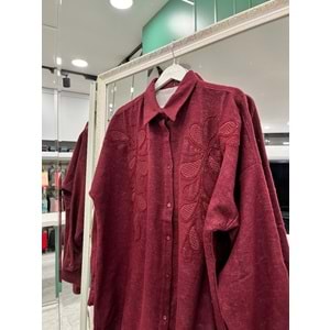 ADN DOKUMA GÖMLEK - VİŞNE ÇÜRÜĞÜ - 2