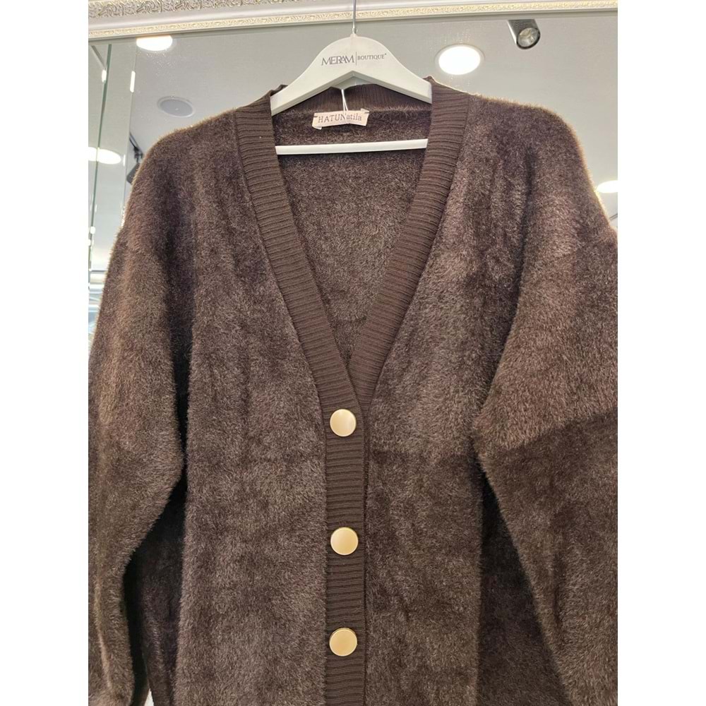 HATUN ANGORA HIRKA (36-42 BEDEN UYUMLU) - ACI KAHVE - STANDART