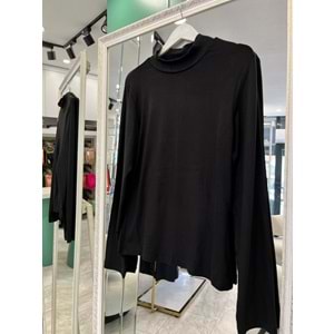 NURGÜN BODY PARMAK GEÇİRMELİ - SİYAH - L