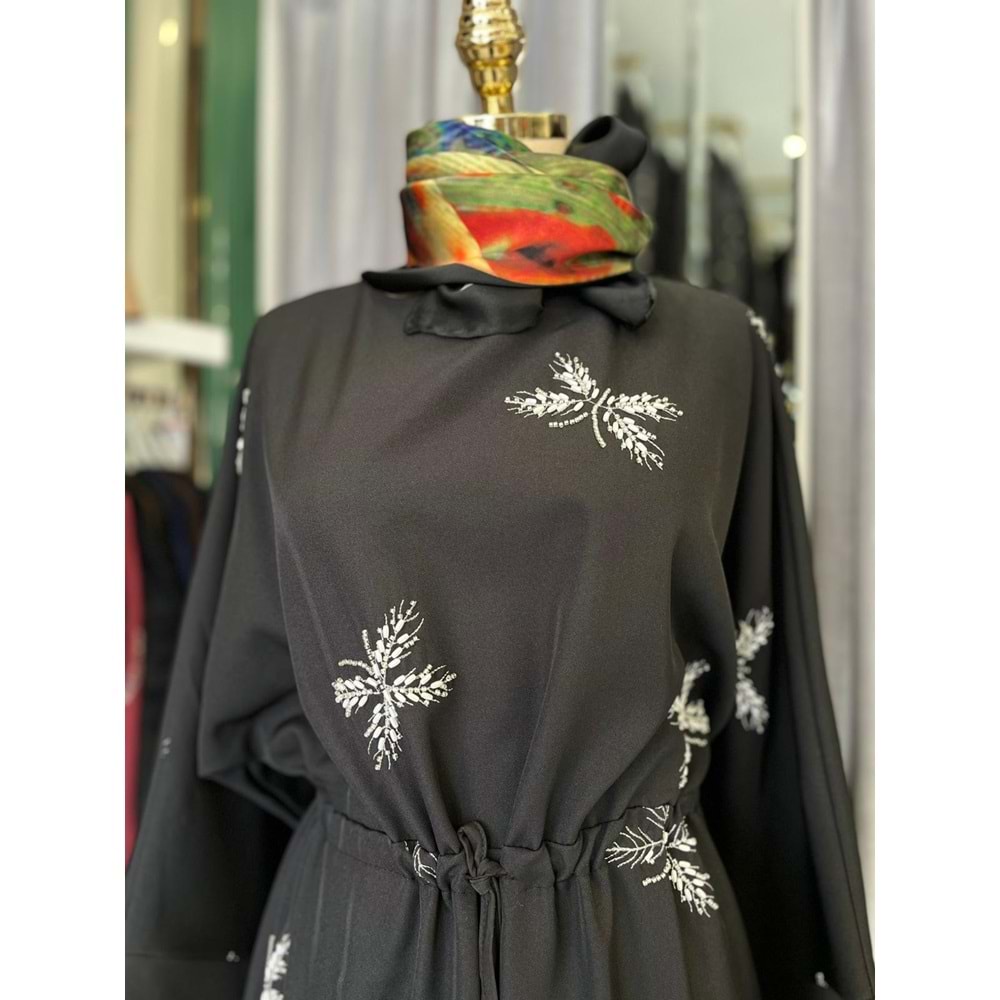 HALE PAPILLION SCUBA ELBİSE - SİYAH - 1