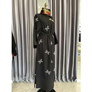 HALE PAPILLION SCUBA ELBİSE - SİYAH - 2