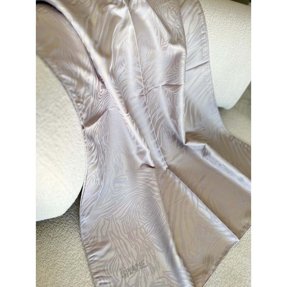 SİYANE ZEBRA DESEN JAKARLI ŞAL - 3 - STANDART