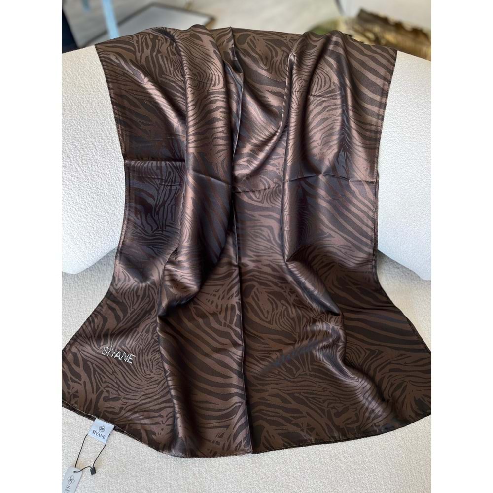 SİYANE ZEBRA DESEN JAKARLI ŞAL - 4 - STANDART