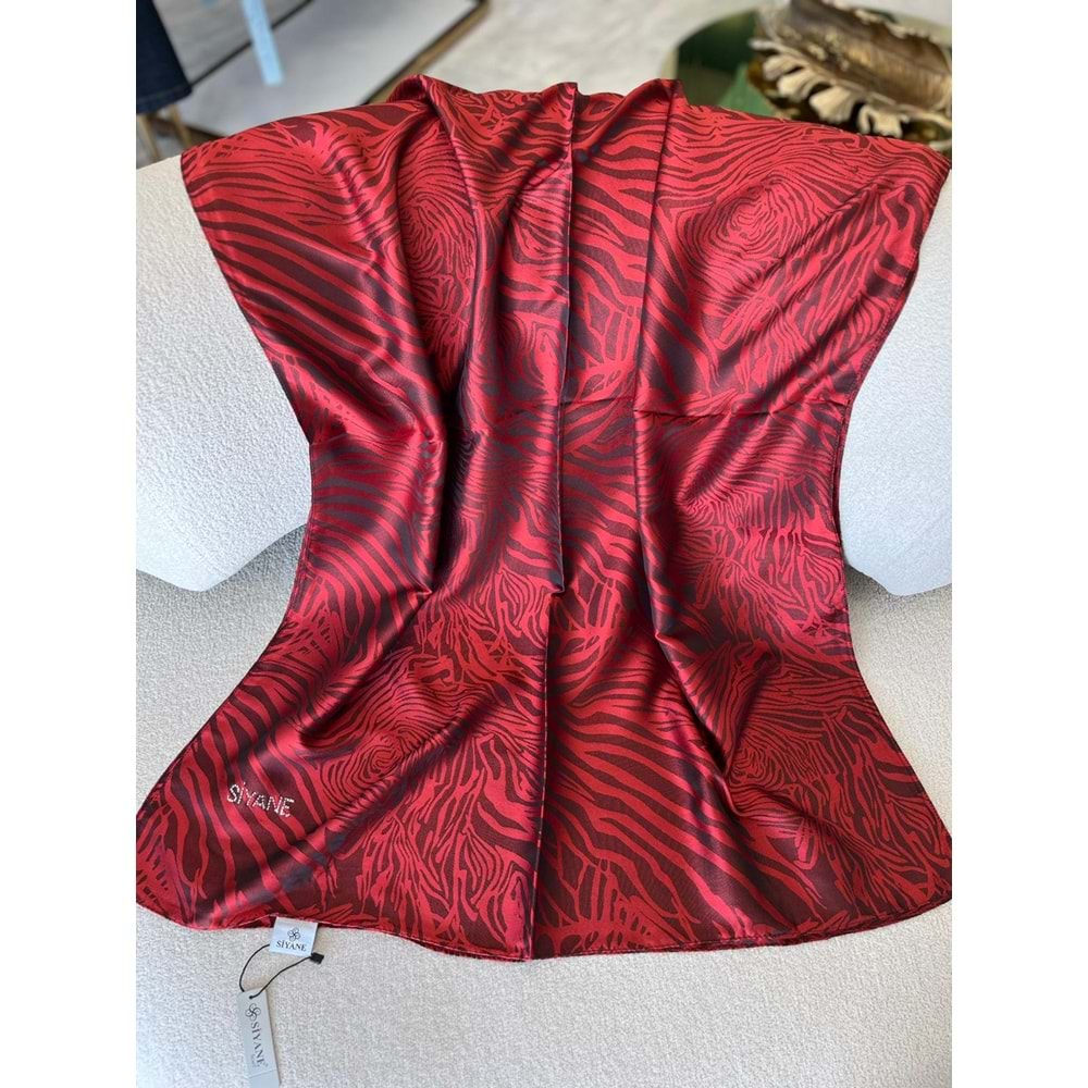 SİYANE ZEBRA DESEN JAKARLI ŞAL - 6 - STANDART