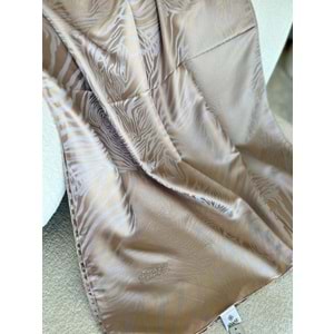 SİYANE ZEBRA DESEN JAKARLI ŞAL - 8 - STANDART