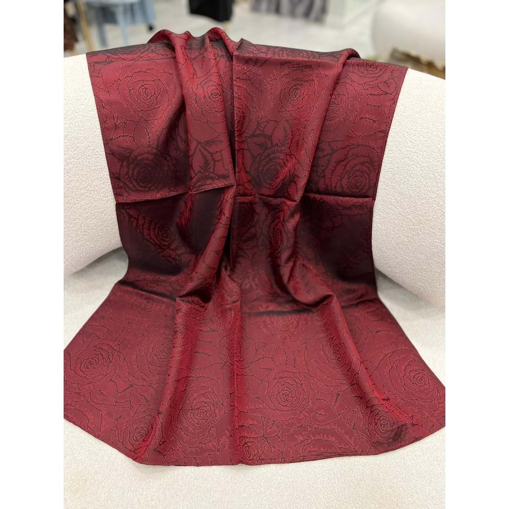 İPEKSELİ VUAL JAKAR ŞAL GÜL DESEN - 1