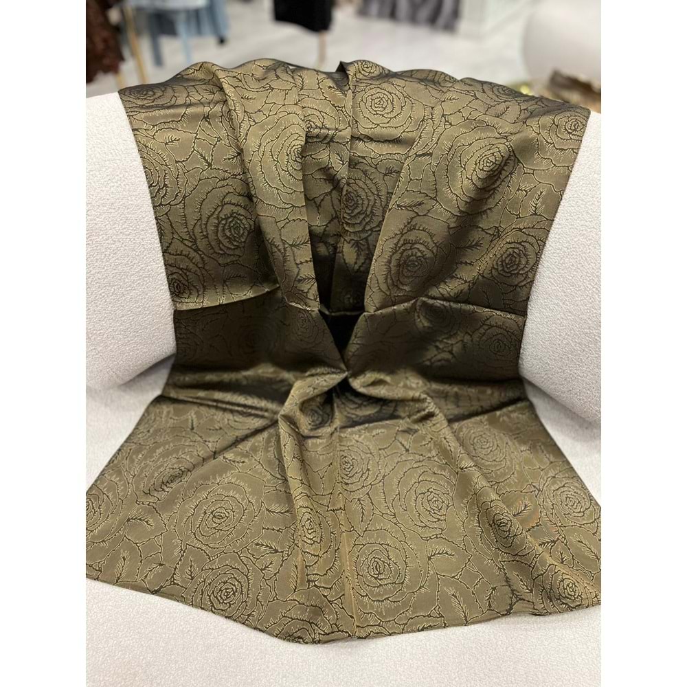 İPEKSELİ VUAL JAKAR ŞAL GÜL DESEN - 7