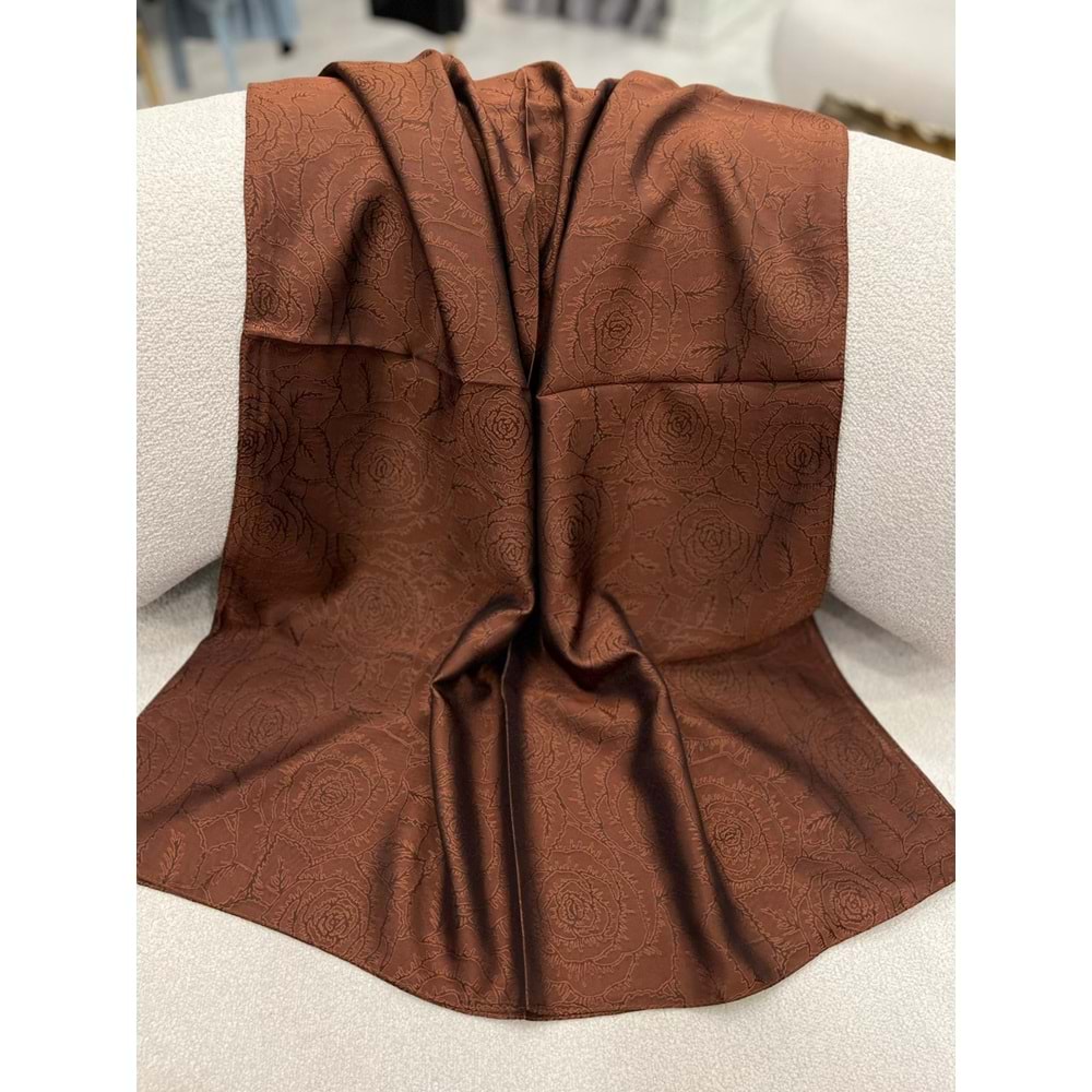 İPEKSELİ VUAL JAKAR ŞAL GÜL DESEN - 8