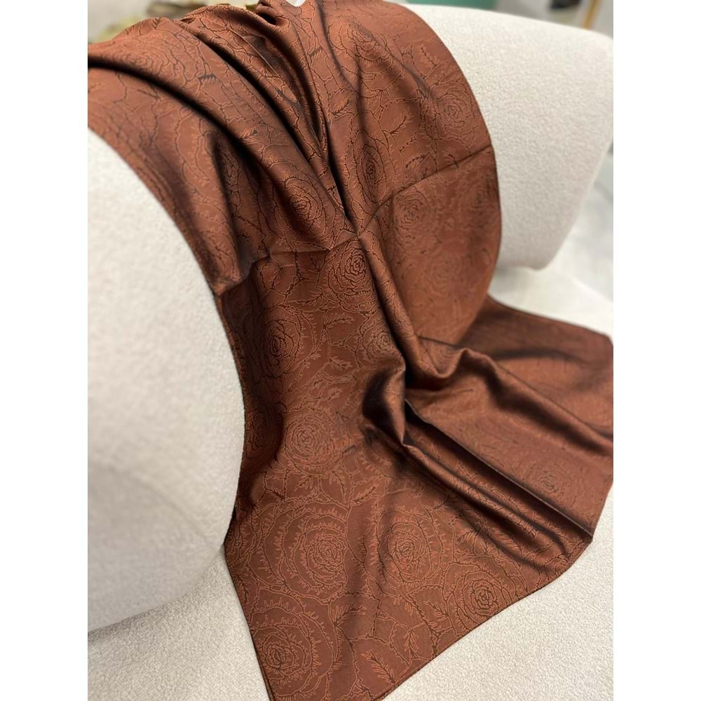 İPEKSELİ VUAL JAKAR ŞAL GÜL DESEN - 8