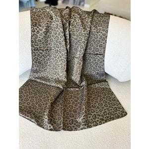 İPEKSELİ LEOPAR DESEN JAKAR ŞAL - 2
