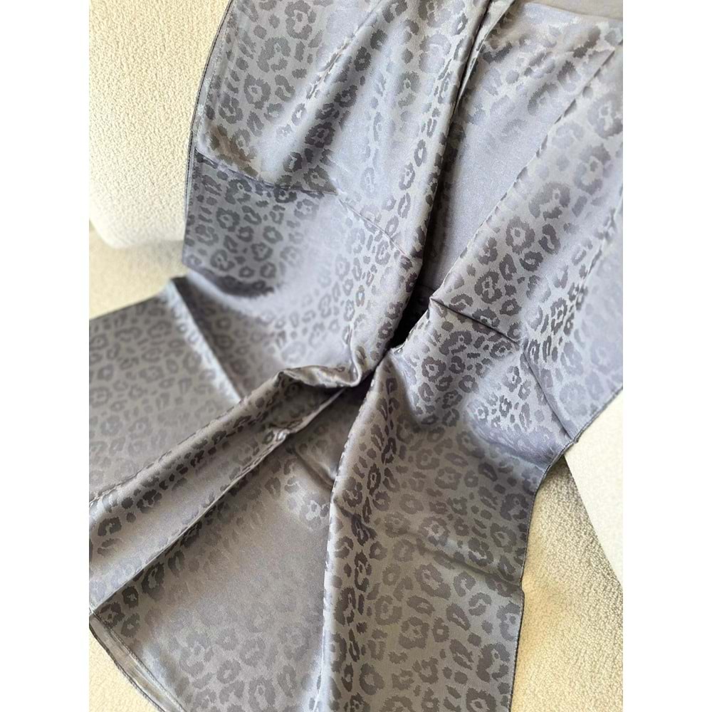 İPEKSELİ LEOPAR DESEN JAKAR ŞAL - 6
